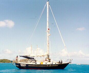 At anchor in the BVI