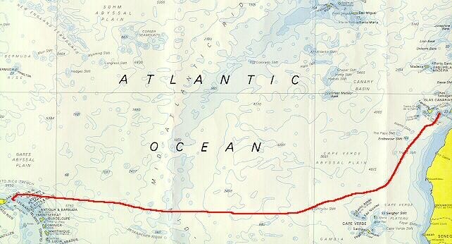 South North Atlantic Chart